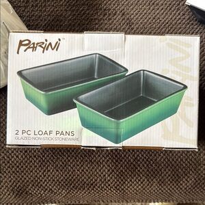 Parini Green Loaf Pans Set